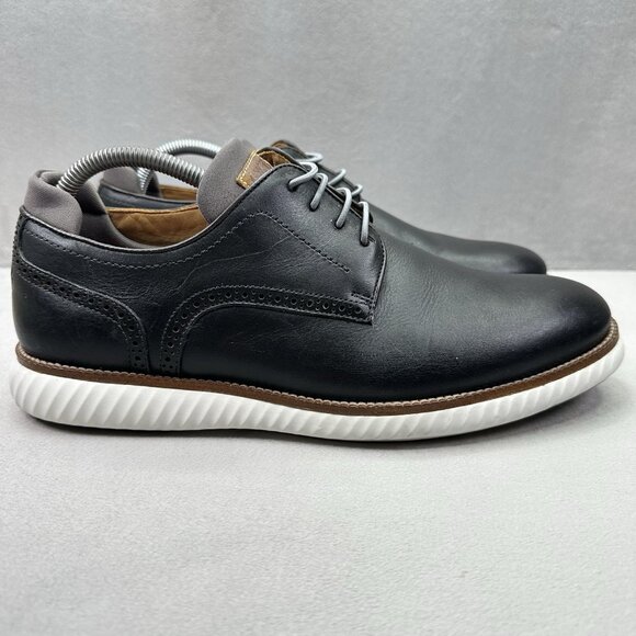 Martin Dingman Countryaire Mens Size 9 (M) Shoes Black Saddle Leather Plain Toe - Picture 1 of 8